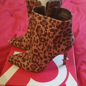 Leopard Print Booties